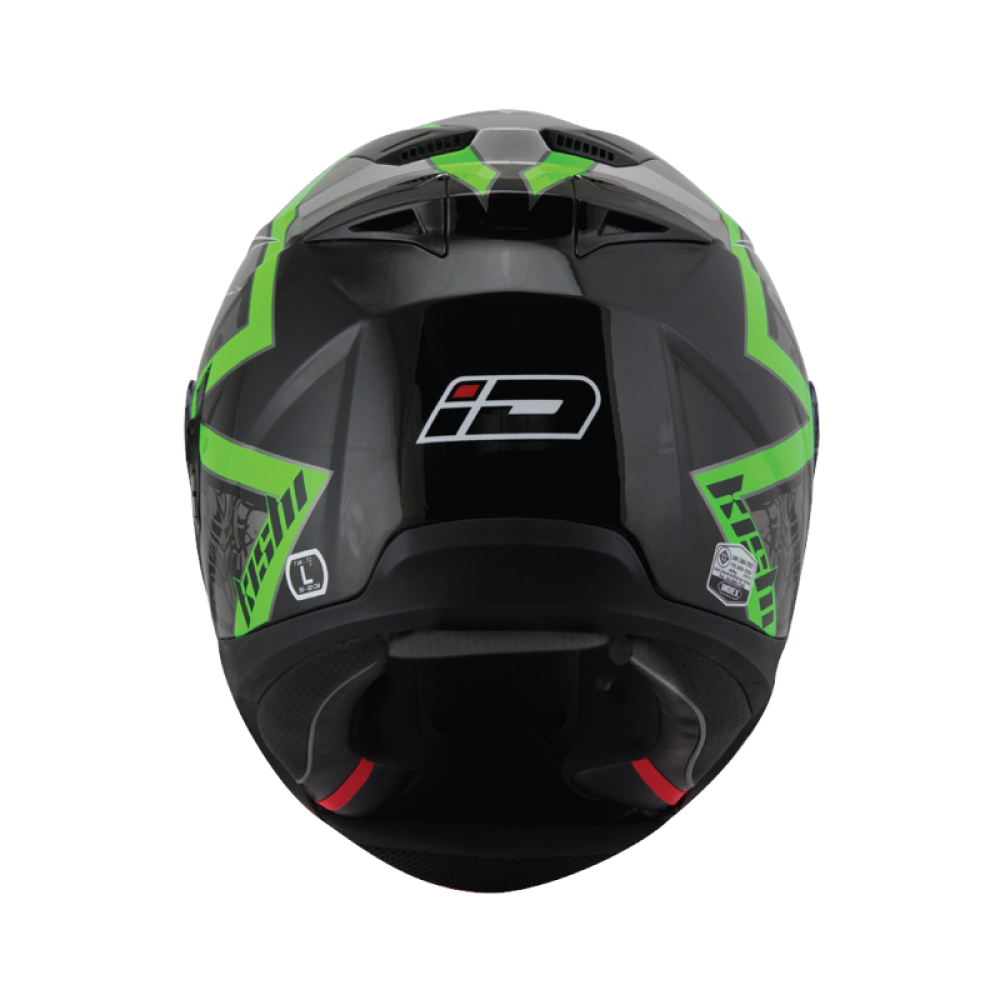 ID HELMET SPYDER D1 BLACK CHROME VISOR